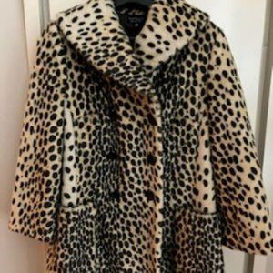 TOPSHOP Leopard Print Coat